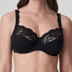 Prima Donna PrimaDonna Madison Full Cup Bra Size 32D Black Gingham Lace